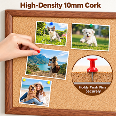 3 Panel Cork Board Magnetic Chalkboard Combo Wall Mounted Framed Notice Board Includes Push Pins for Photos Notes Memos Home Office And Classroom 60x90cm
