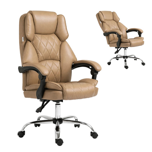 Artiss Executive Office Chair Leather Recliner Espresso