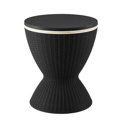 Gardeon Outdoor Bar Table Portable Ice Bucket Cooler 30L Adjustable Top Black