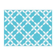 Gardeon Outdoor Rugs 274x366cm Large Carpet Reversible Area Mat PP Dual-Sided Patio Rug Light Blue