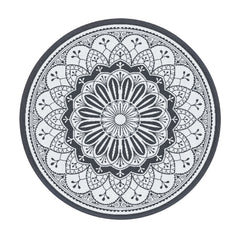 Gardeon 180CM Outdoor Rug Reversible Carpet PP Area Mat Patio Rugs Round Grey