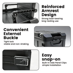 60L Storage Box with Lid Multifunctional Plastic Seatable Car Trunk Organizer Foldable Fishing Tackle Box Large Capacity Outdoor Travel Storage Container