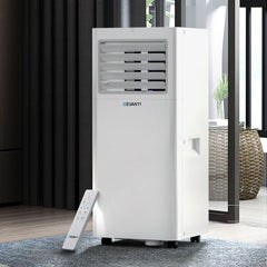 Devanti Portable Air Conditioner 7000BTU Cooling Mobile Fan Cooler Dehumidifier