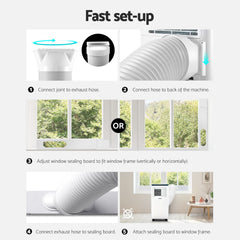 3-in-1 Devanti Portable Air Conditioner Dehumidifier Fan 7000BTU