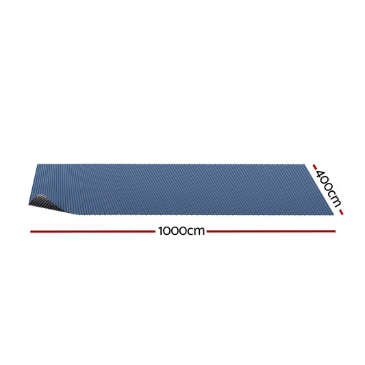 Aqua Buddy Pool Cover 10x4m 600 Micron Swimming Pool Solar Blanket Blue Black