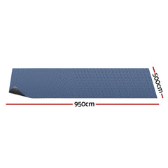 Aqua Buddy Pool Cover 500 Micron 9.5x5m Swimming Pool Solar Blanket Blue Black