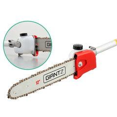 Giantz Pole Chainsaw 2 Stroke Petrol Tree Pruner Long Reach Saw 12 Inch Bar 9 In 1