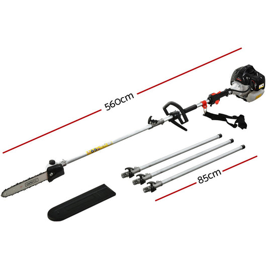 Giantz 63CC Pole Chainsaw 12in Chain Saw Petrol 5.6m Long Reach Black