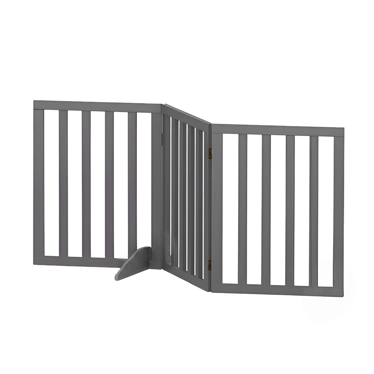 i.Pet Dog Gate Playpen Enclosure 3 Panels Pet Door Fence Wooden Play Pen Stair