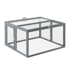 i.Pet Chicken Coop Large Portable Wooden Rabbit Run Cage Hutch Outdoor Folding Hen House 110cm