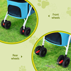 i.Pet 2-Tier Pet Stroller 25kg Capacity & 400pcs Training Pads Combo