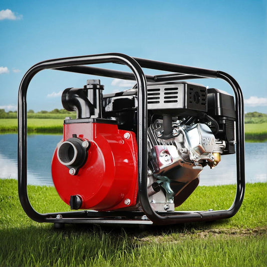 Giantz Petrol Water Pump 2" High Flow Transfer Fire Fighting Irrigation