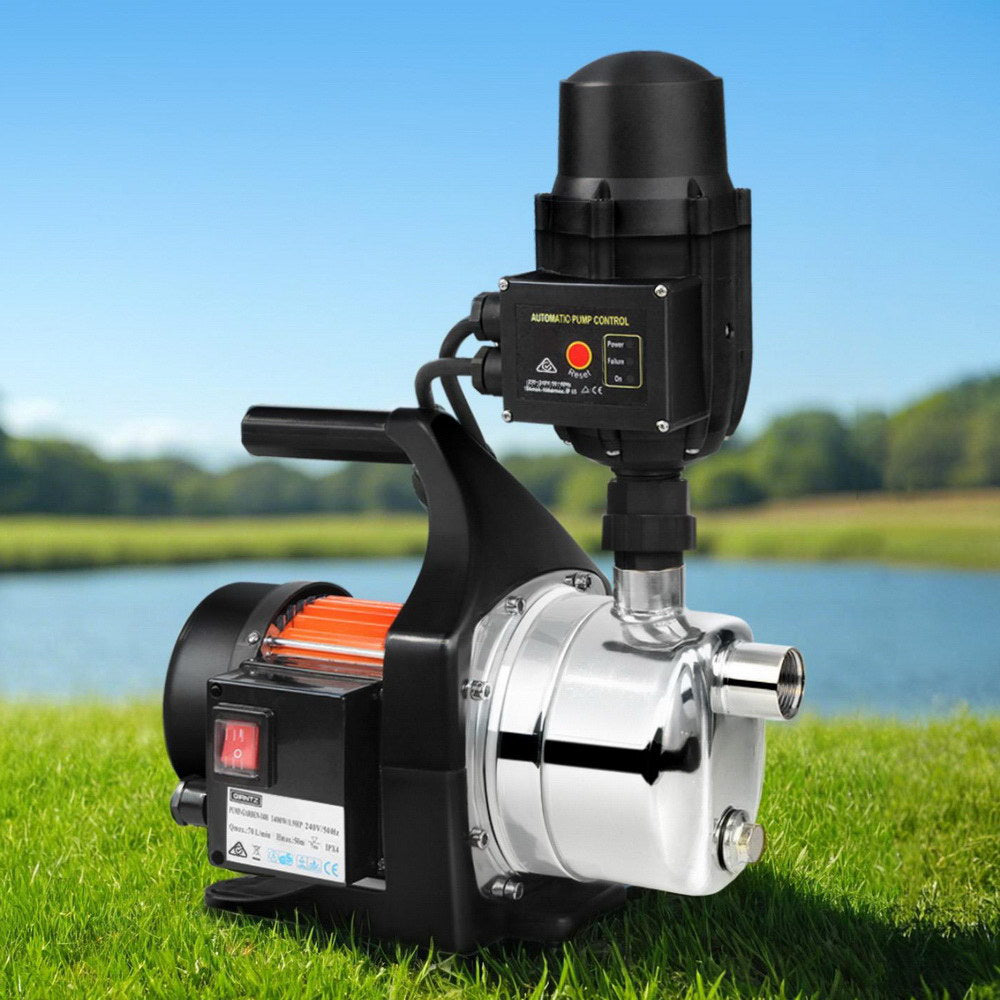 Giantz Garden Water Pump High Pressure 800W Tank Rain Farm Irrigation House Black