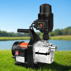 Giantz Garden Water Pump High Pressure 800W Tank Rain Farm Irrigation House Black