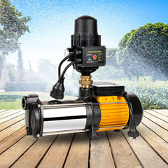 Giantz Garden Water Pump High Pressure 2500W Max 5-Stage Tank Irrigation Transfer Booster Pump Black
