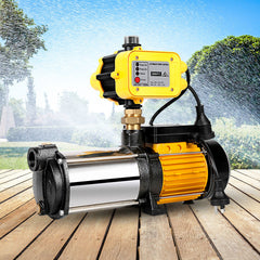 Giantz Garden Water Pump High Pressure 2500W Max 5-Stage Tank Irrigation Transfer Booster Yellow