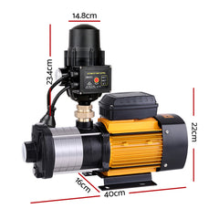 Giantz Garden Water Pump High Pressure 2000W Max 5-Stage Tank Irrigation Transfer Booster Pump Black