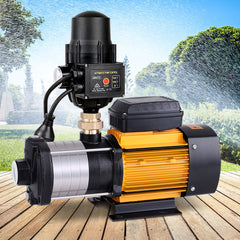 Giantz Garden Water Pump High Pressure 2000W Max 5-Stage Tank Irrigation Transfer Booster Pump Black