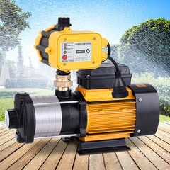 Giantz Garden Water Pump High Pressure 2000W Max 5 Stage Tank Irrigation Transfer Booster Yellow
