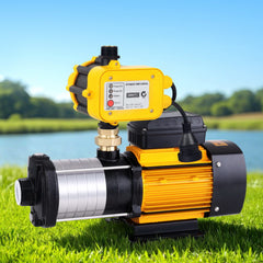 Giantz Garden Water Pump High Pressure 2500W Max 6-Stage Tank Irrigation Transfer Booster Yellow