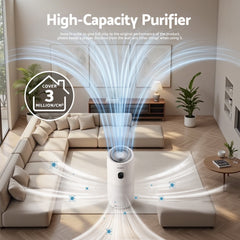 Devanti Air Purifier 4-Layer HEPA Filter White