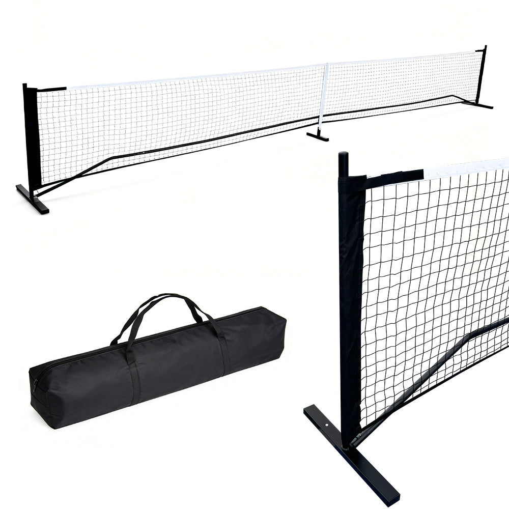 Portable Pickleball Net 6.7m Regulation Size Steady Metal Frame and Standard PE Nets With Carrying Bag Indoor Outdoor Training Versatile Game Net Set