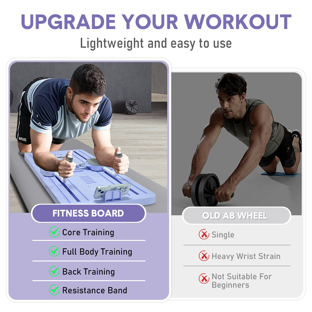 Foldable Pilates Board Reformer 4in1 Multifunctional Core Exercise Set for Home – Yarra Supply