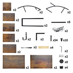 2 Pack Tall Plant Stand Indoor with Grow Lights 7 Tiered Large Metal Plant Shelf for Multiple Plants Lighted Corner Plant Rack in Living Room Patio Balcony