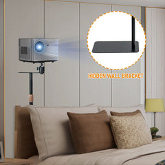 Projector Floor Stand Projector Stand 360 Degree Rotatable Hold Up To 5kg Height Adjustable 90.5 to 135cm Projector Holder with Stable Base for Home Office
