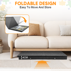 Foldable Puzzle Board with 6 Sorting Drawers 90x63cm Felt Jigsaw Table with Dust Cover Angled Stand Non Slip Surface for 1500 Piece Puzzles
