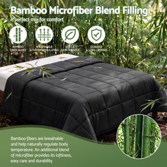 Giselle 200GSM Bamboo Microfibre Double Quilt Lightweight All Season Doona Duvet