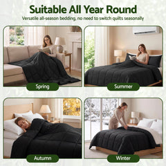Giselle 200GSM Bamboo Microfibre Double Quilt Lightweight All Season Doona Duvet