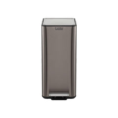Cefito 15L Pedal Rubbish Bin Slim Carbon Steel Garbage Bin for Home Grey