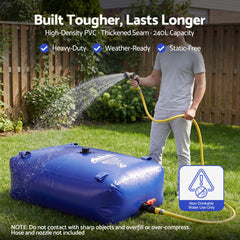 Weisshorn 240L Water Bladder Bag Portable Large Storage Tank Container Camping Outdoor