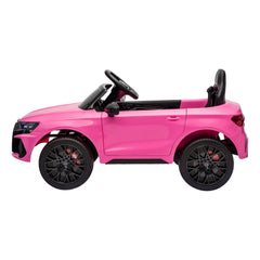 Ride On Car Licensed Audi RS3 Car for Kids 12V Remote Control Pink