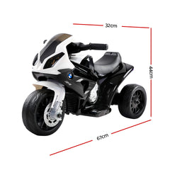 Kids Ride On Car Electric Ride On Cars Motorcycle Motorbike BMW Licensed S1000RR Black