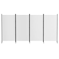 Artiss 4 Panel Room Divider Set of 2 Folding Privacy Screen Fabric Room Separator Partition White