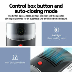 UL-tech Garage Roller Door Opener 250N Motor Auto Safety Reverse 220V