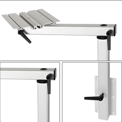 Adjustable RV Table Leg 360° Rotating Support Pedestal Table Leg RV Accessories, Detachable Aluminum Alloy Support Table Pedestal with Stepless Knob