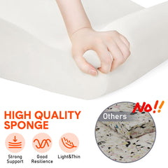 Reading Pillow High Density Memory Foam Back Support Pillow with Arms for Adults Teens for Reading Watching TV Resting Sitting Up in Bed Couch Floor Grey