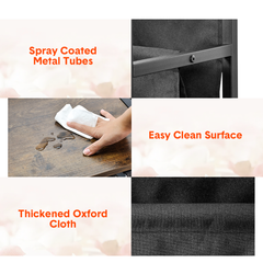 Record Player Stand with Vinyl Storage 3 Tier Metal Turntable Stand with Record Holders for Media Stereo Audio Rustic Vinyls Display Cabinet 129x30x74cm