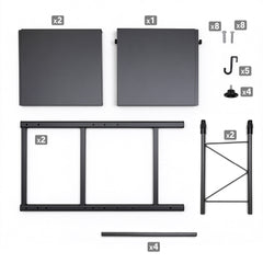 3-Tier Expandable Countertop Organizer 76cm Tall Heavy Duty Steel Kitchen Rack Partition Height Adjustable with Pull Out Microwave Shelf Includes 5 Hooks