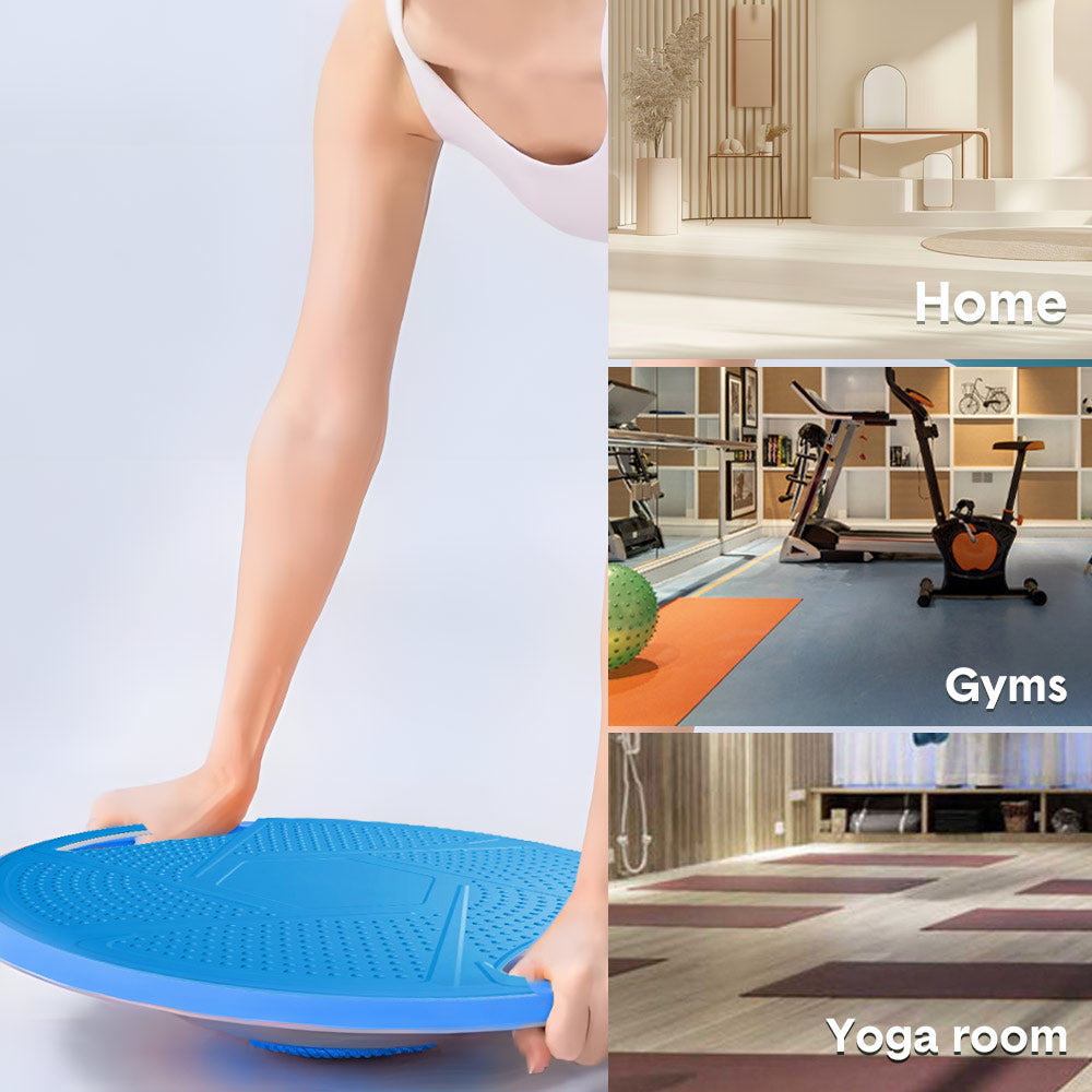 Round Balance Board Non Slip Wobble Balance Board Max 150kg Load Core Training Yarra Supply