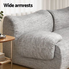 Artiss 2 Seater Sofa Modular Sectional Sofas Couch Bed No Assembly Living Room Grey