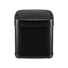 Devanti 15L Motion Sensor Bin Touchless Bins Soft-Close Rubbish Trash Can Black
