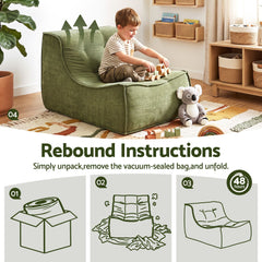 Artiss Sofa & Coffee Table Set Armless Chenille No Assembly Green White & Black