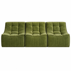 Artiss Set of 3 Sofa Modular Boneless Couches No Assembly Green