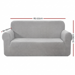 Artiss Sofa Cover Couch Covers 3 Seater High Stretch Grey