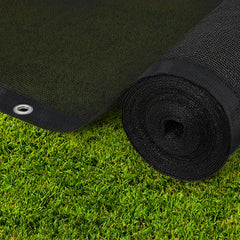 Instahut Shade Cloth Sun Shade Fabric Patio UV Resistant Black 10x2m