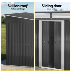 Giantz Garden Shed Outdoor Storage 2.60x1.95M Tool Sheds Workshop House Shelter
